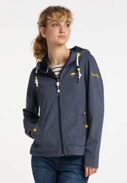 Schmuddelwedda Regenjacke / Wasserabweisende Jacke - Marine Melange Marine