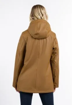SCHMUDDELWEDDA REGENJACKE MIT WEBPELZFUTTER IN TEDDYOPTIK KILATA - Regenjacke / Wasserabweisende Jacke - Dunkelsand -Schmuddelwedda Verkäufe a6a82b54373344588492aaa736234a94