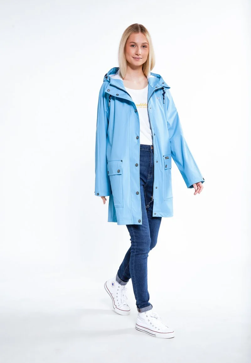 Schmuddelwedda Regenjacke / Wasserabweisende Jacke - Ice Blue 2 Schmuddelwedda Regenjacke / Wasserabweisende Jacke - Ice Blue – Bild 2