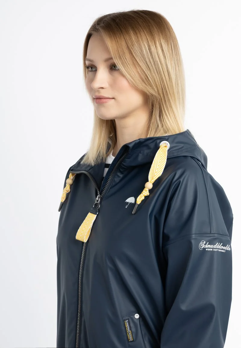 SCHMUDDELWEDDA INCUS - Regenjacke / Wasserabweisende Jacke - Marine Weiss 4 SCHMUDDELWEDDA INCUS - Regenjacke / Wasserabweisende Jacke - Marine Weiss – Bild 4