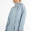 SCHMUDDELWEDDA REGENJACKE MIT WEBPELZFUTTER IN TEDDYOPTIK KILATA - Regenjacke / Wasserabweisende Jacke - Hellblau
