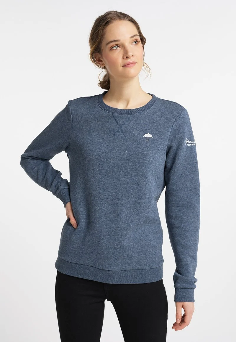 SCHMUDDELWEDDA NAHIMA - Sweatshirt - Rauchmarine Melange 1 SCHMUDDELWEDDA NAHIMA - Sweatshirt - Rauchmarine Melange