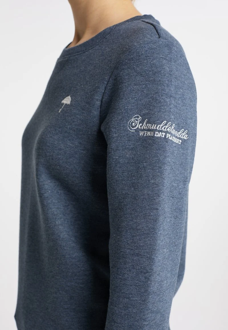 SCHMUDDELWEDDA NAHIMA - Sweatshirt - Rauchmarine Melange 4 SCHMUDDELWEDDA NAHIMA - Sweatshirt - Rauchmarine Melange – Bild 4