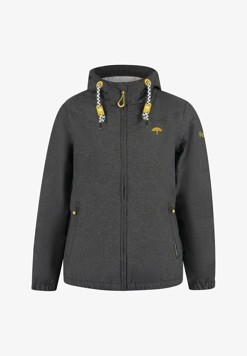 SCHMUDDELWEDDA HALEE - Regenjacke / Wasserabweisende Jacke - Anthrazit Melange 5 SCHMUDDELWEDDA HALEE - Regenjacke / Wasserabweisende Jacke - Anthrazit Melange – Bild 5