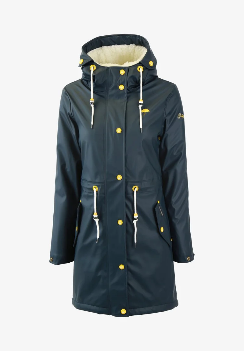 SCHMUDDELWEDDA REGENMANTEL MIT WEBPELZFUTTER IN TEDDYOPTIK KILATA - Parka - Marine 5 SCHMUDDELWEDDA REGENMANTEL MIT WEBPELZFUTTER IN TEDDYOPTIK KILATA - Parka - Marine – Bild 5