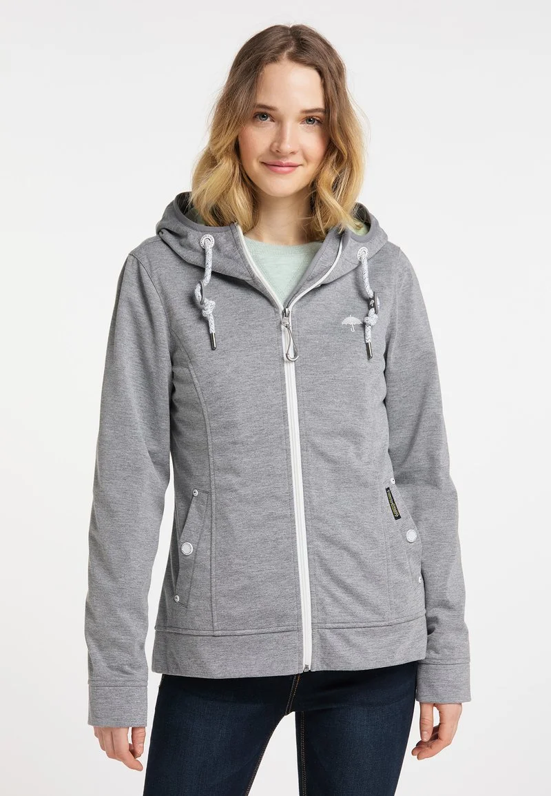 Schmuddelwedda FUNKTIONS - Outdoorjacke - Grau Melange Hellgrün 6 Schmuddelwedda FUNKTIONS - Outdoorjacke - Grau Melange Hellgrün – Bild 6