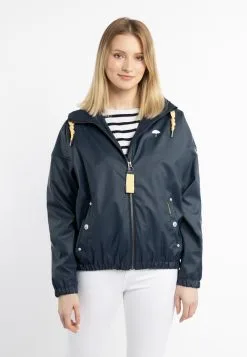 SCHMUDDELWEDDA INCUS - Regenjacke / Wasserabweisende Jacke - Marine Weiss