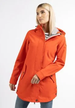 Schmuddelwedda ALZETTE - Regenjacke / Wasserabweisende Jacke - Orangerot