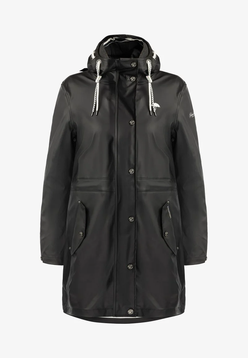 SCHMUDDELWEDDA ALTIPLANO - Regenjacke / Wasserabweisende Jacke - Schwarz Dunkelgrau Melange 5 SCHMUDDELWEDDA ALTIPLANO - Regenjacke / Wasserabweisende Jacke - Schwarz Dunkelgrau Melange – Bild 5