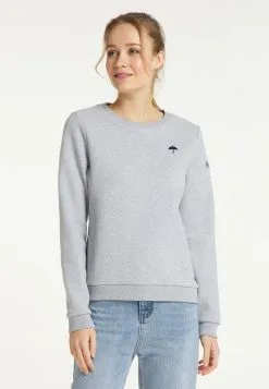 SCHMUDDELWEDDA YASANNA - Sweatshirt - Hellgrau Melange -Schmuddelwedda Verkäufe eeb4cb0908e440478e02c5f22487094e 1