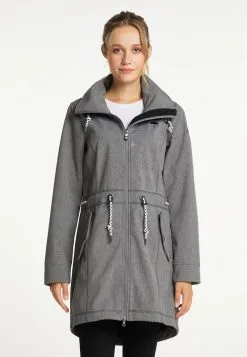 Schmuddelwedda Regenjacke / Wasserabweisende Jacke - Grau Melange Aop
