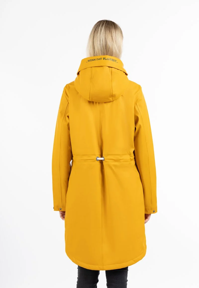 SCHMUDDELWEDDA REGENMANTEL MIT WEBPELZFUTTER KEYTI - Parka - Mustard Yellow 3 SCHMUDDELWEDDA REGENMANTEL MIT WEBPELZFUTTER KEYTI - Parka - Mustard Yellow – Bild 3
