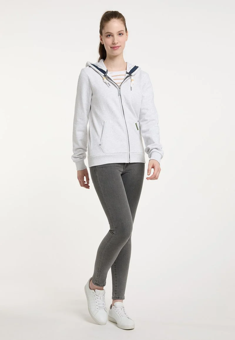 Schmuddelwedda Sweatjacke - Wollweiss Melange 2 Schmuddelwedda Sweatjacke - Wollweiss Melange – Bild 2