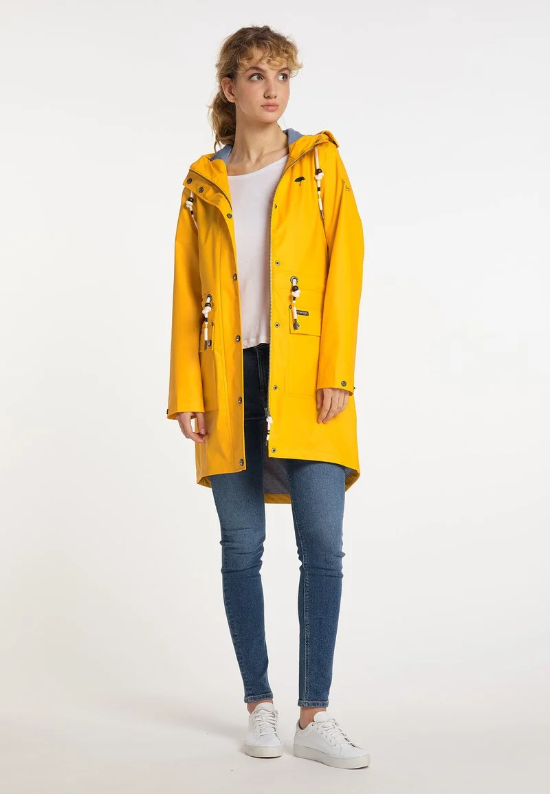 Schmuddelwedda INCUS - Parka - Sonnengelb Marine Melange 2 Schmuddelwedda INCUS - Parka - Sonnengelb Marine Melange – Bild 2