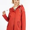 SCHMUDDELWEDDA REGENJACKE MIT WEBPELZFUTTER IN TEDDYOPTIK KILATA - Regenjacke / Wasserabweisende Jacke - Rot